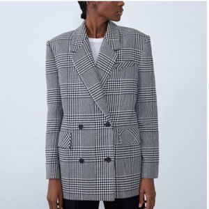 Zara Houndstooth Blazer